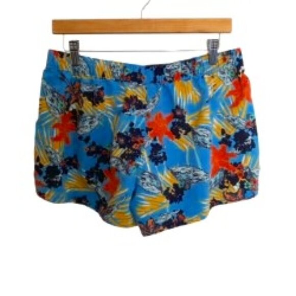 Patagonia Barely Baggie Blue Floral Shorts Large - Picture 1 of 5
